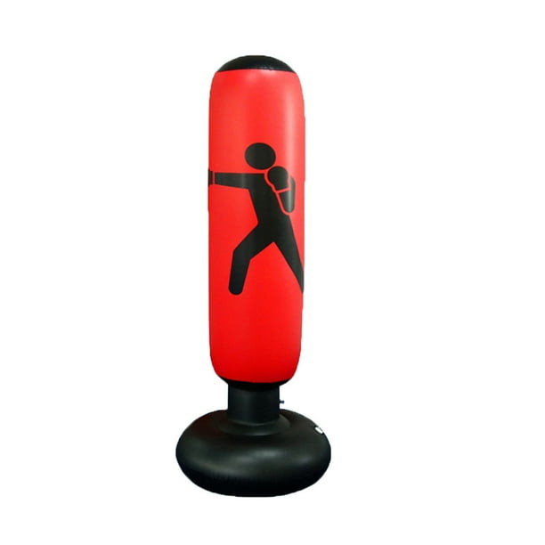 Boxing Punching Bag Inflatable Free-Stand Tumbler Muay Training Pressure Relief